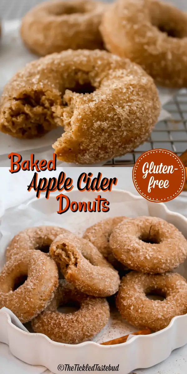 Baked Apple Cider Donuts (gluten-free) | The Tickled Tastebud