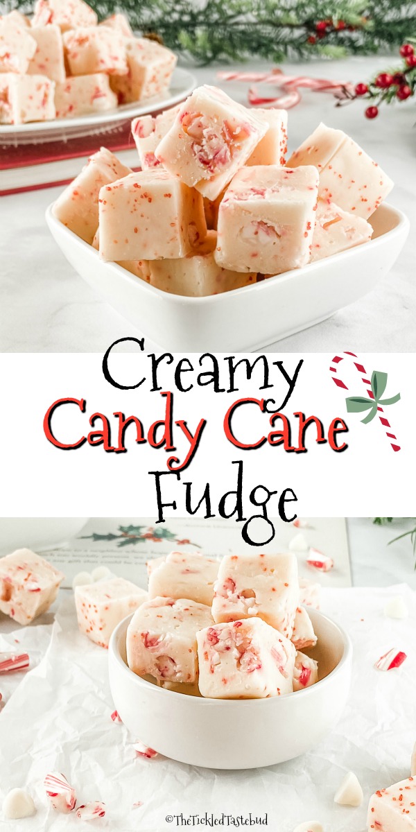 Creamy Candy Cane Fudge | The Tickled Tastebud