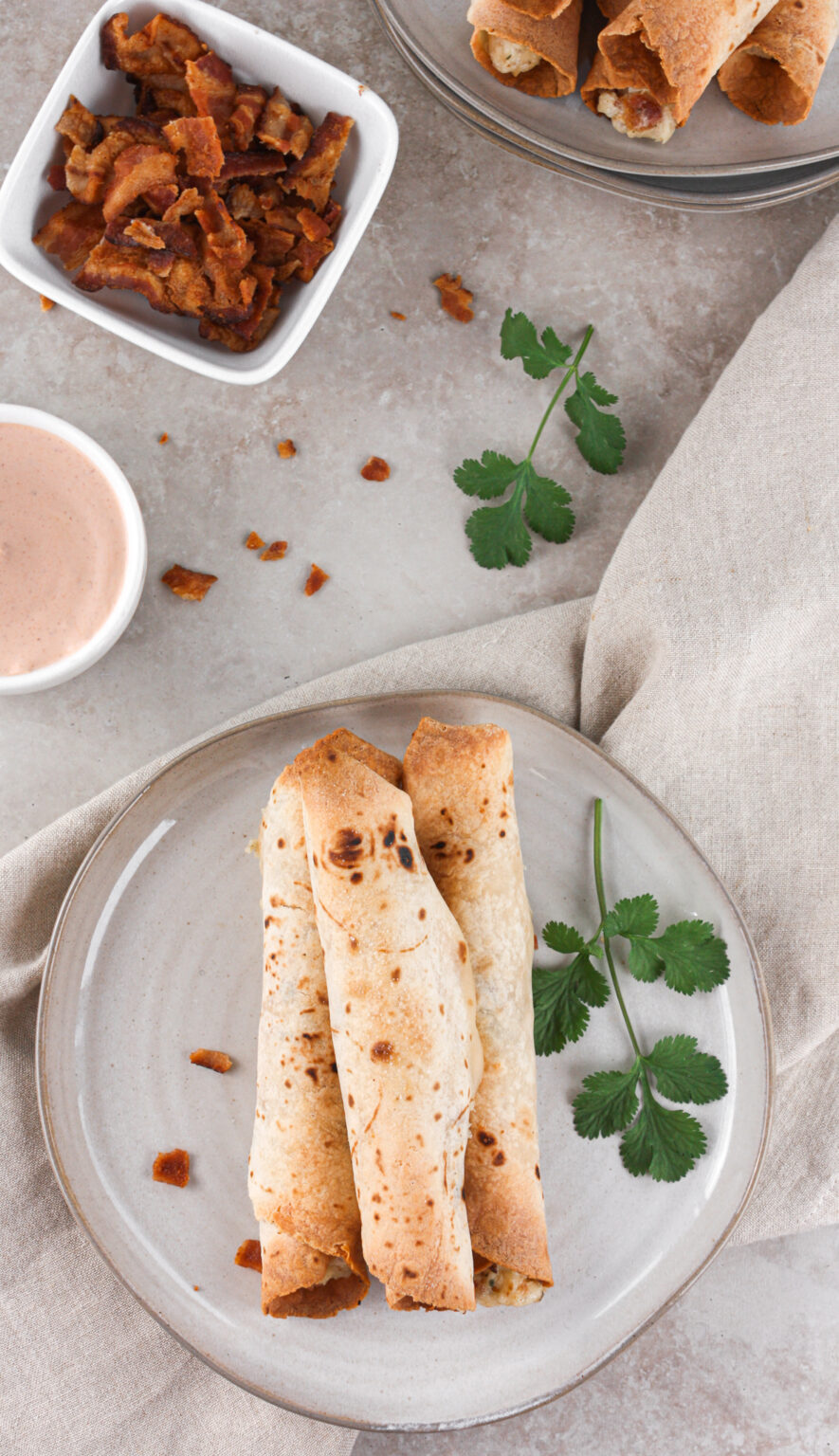 Chicken Bacon Ranch Flautas (GlutenFree) The Tickled Tastebud