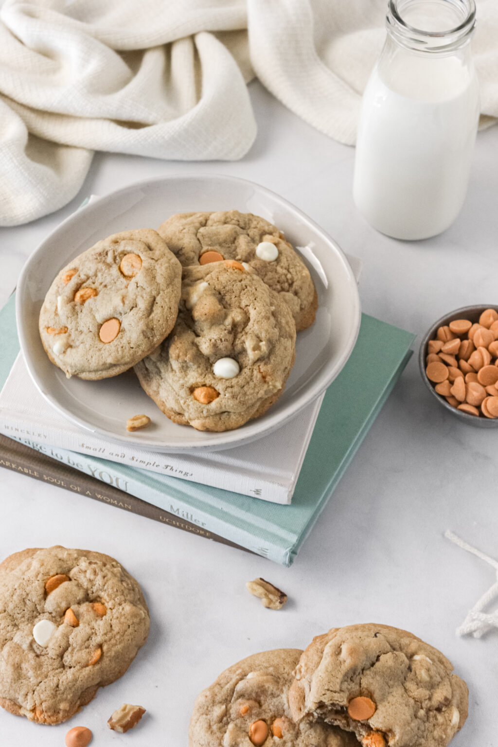 Maple Walnut Butterscotch Cookies (GlutenFree) The Tickled Tastebud