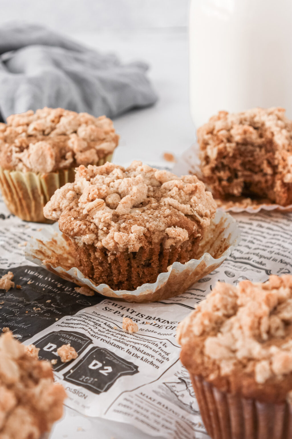 Applesauce Walnut Muffins The Tickled Tastebud