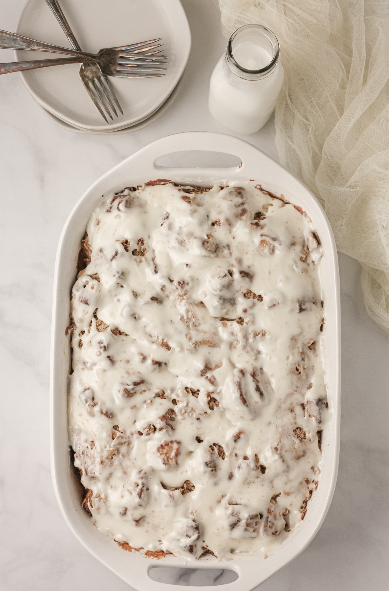 Apple Cinnamon Roll Casserole The Tickled Tastebud